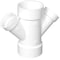 Charlotte Pipe And Foundry Charlotte Pipe Schedule 40 3 in. Hub X 3 in. D Hub PVC Double Wye 1 pk PVC006111000 - alternate 1